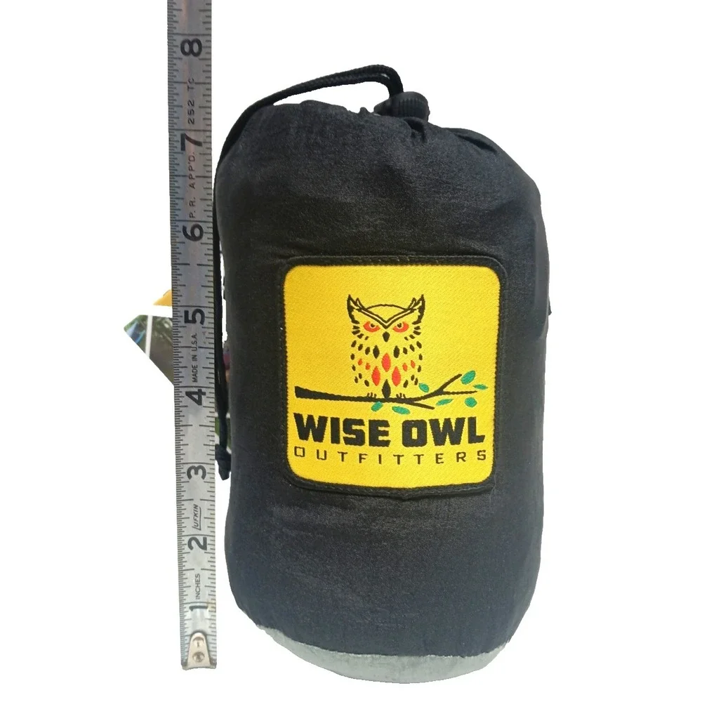 Wise Owl Outfitters‎ ~ Single Owl Hammock w/ Webbing Straps, 400 lb